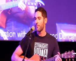 He got his musical talents from his mother as she He got his musical talents from his mother as she was a music teacher. He says he uses music all the time while working as it helps him get into the m